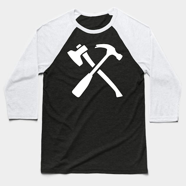 Ax and hammer Baseball T-Shirt by Designzz